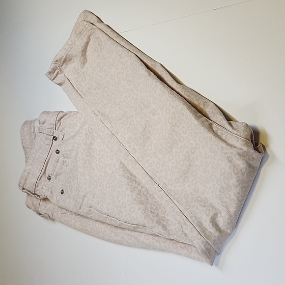 Popsugar Light Pink Leopard Print  Jeans size 10 - Picture 8 of 8